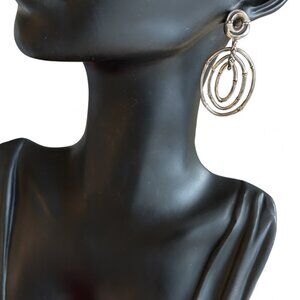 John Hardy Bamboo Sterling Silver 3-Hoop Drop Earrings